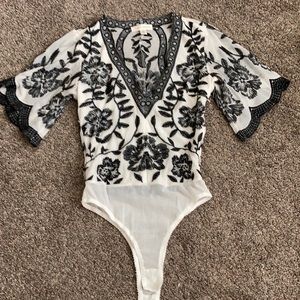 Honey punch lace bodysuit